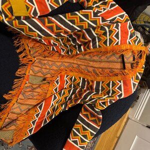 PRESS Boho Fall Cardigan Southwestern Print